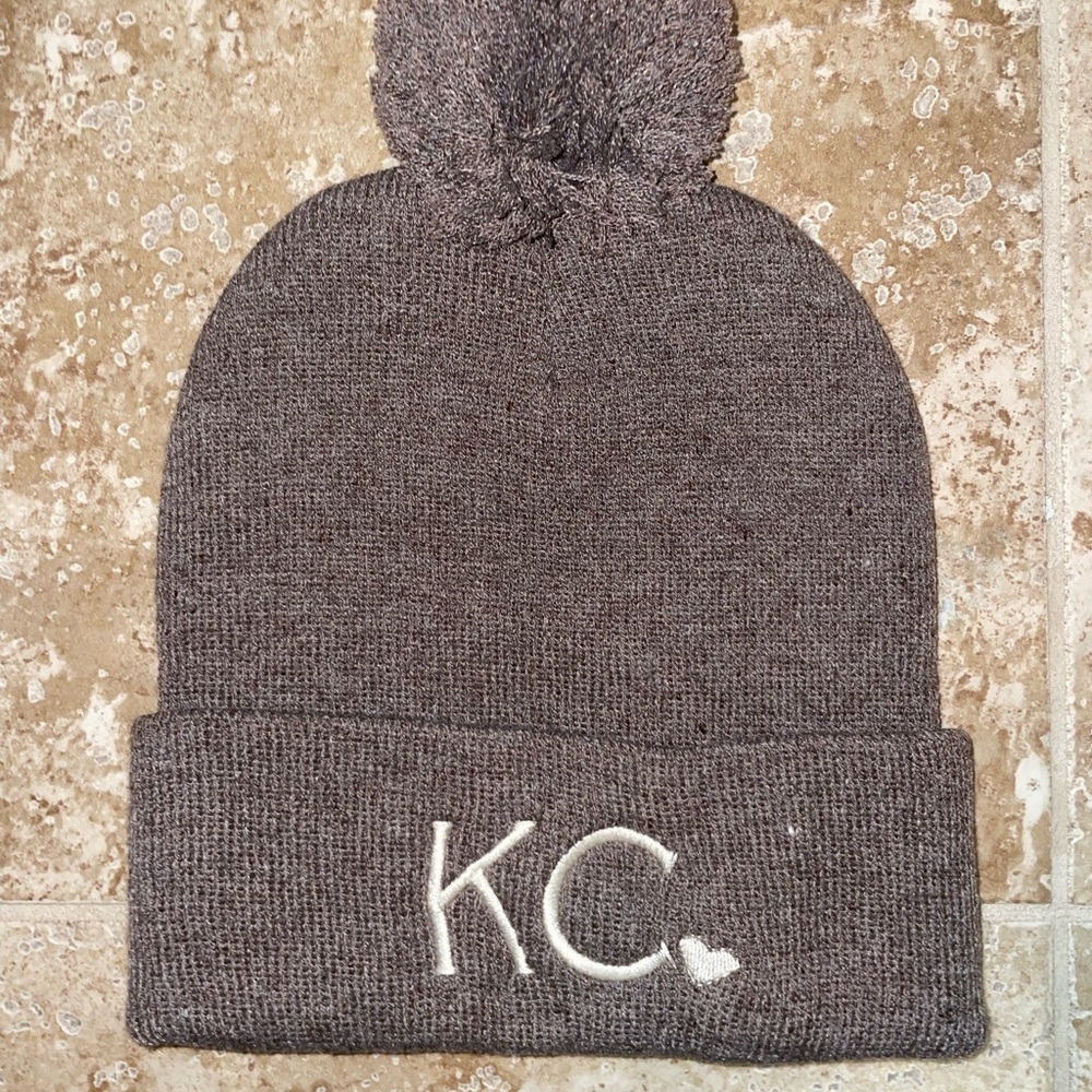 Brown/ Grey Kansas City Beanie